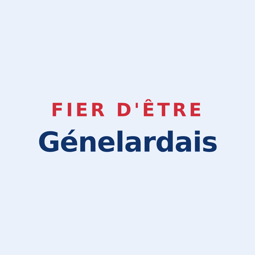 Sticker « Fier d'être Génelardais » — design pour Génelard