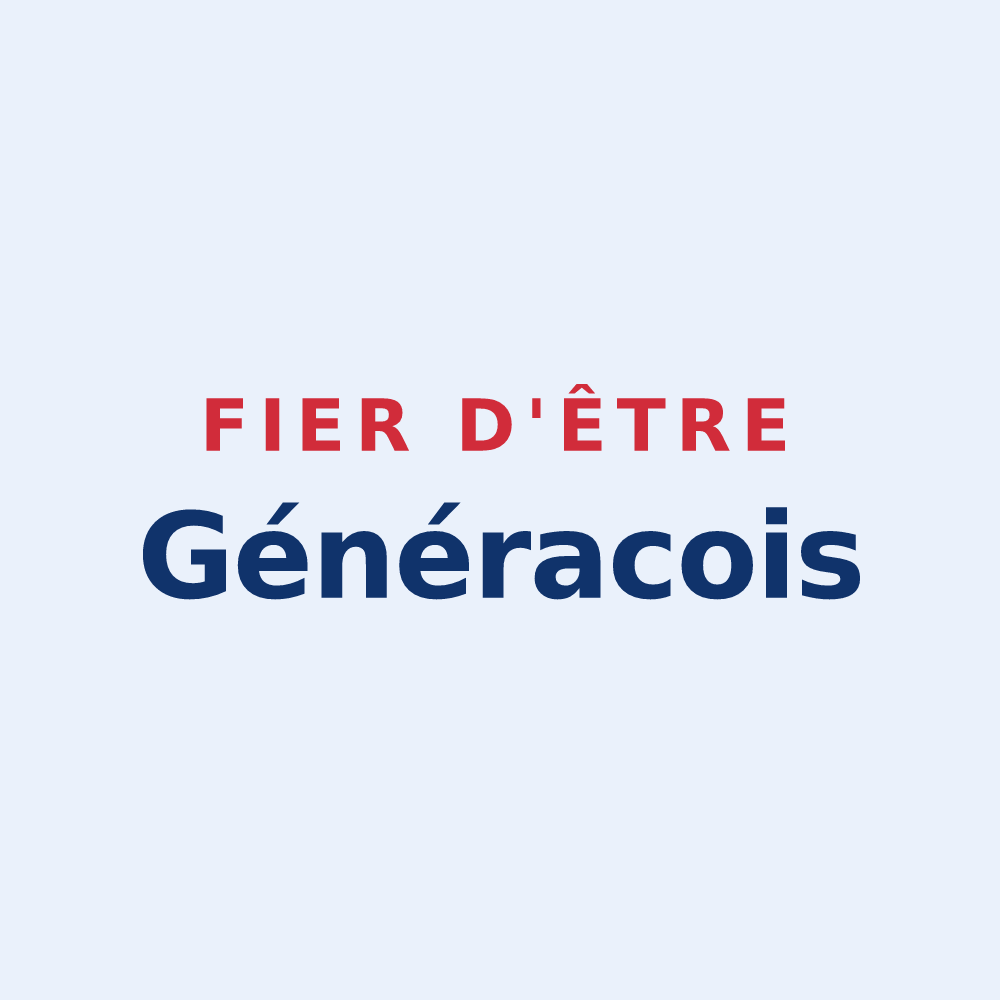 Sticker « Fier d'être Généracois » — design pour Générac