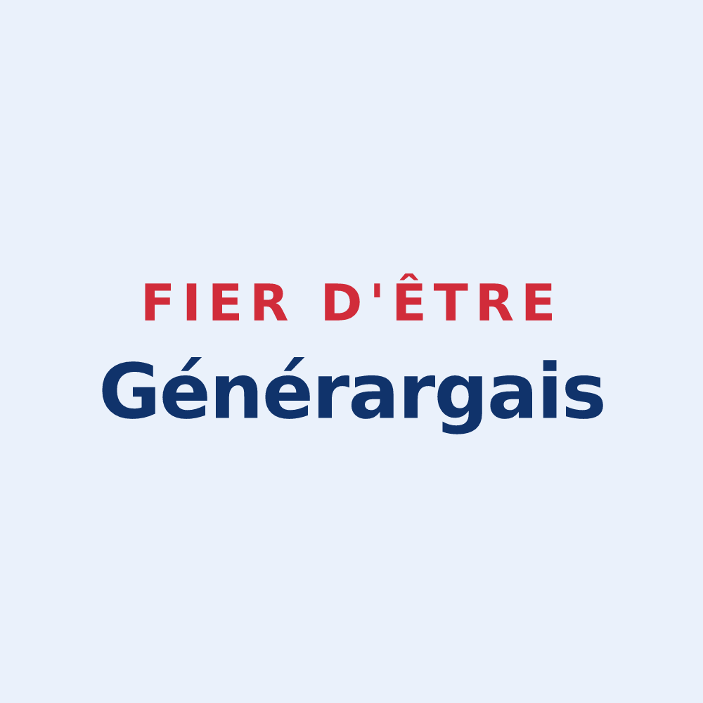Sticker « Fier d'être Générargais » — design pour Générargues