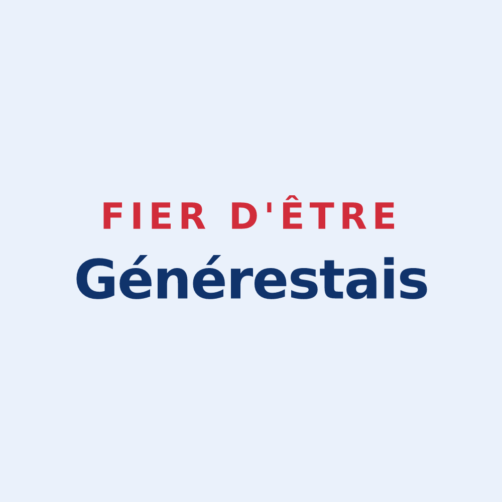 Sticker « Fier d'être Générestais » — design pour Générest