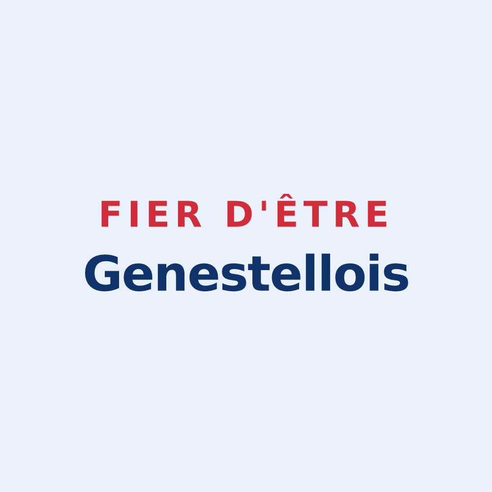 Sticker « Fier d'être Genestellois » — design pour Genestelle