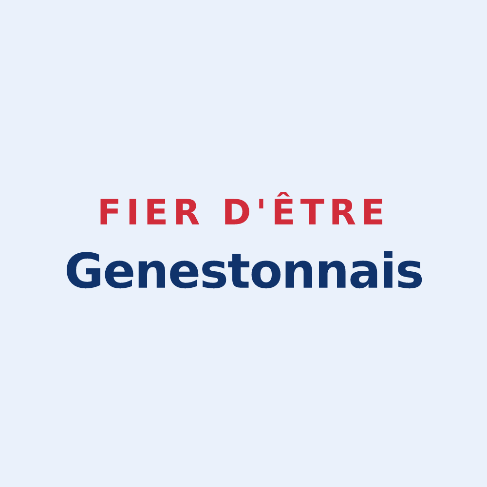 Sticker « Fier d'être Genestonnais » — design pour Geneston