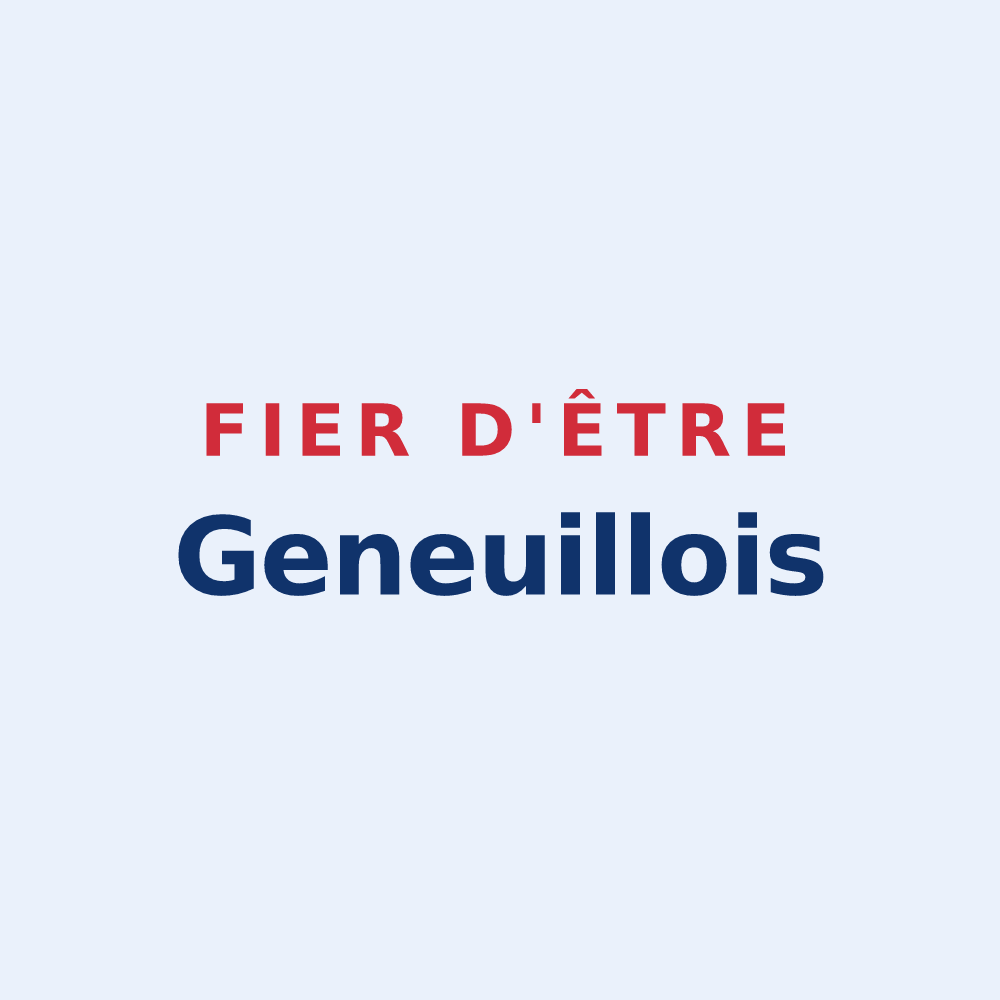 Sticker « Fier d'être Geneuillois » — design pour Geneuille