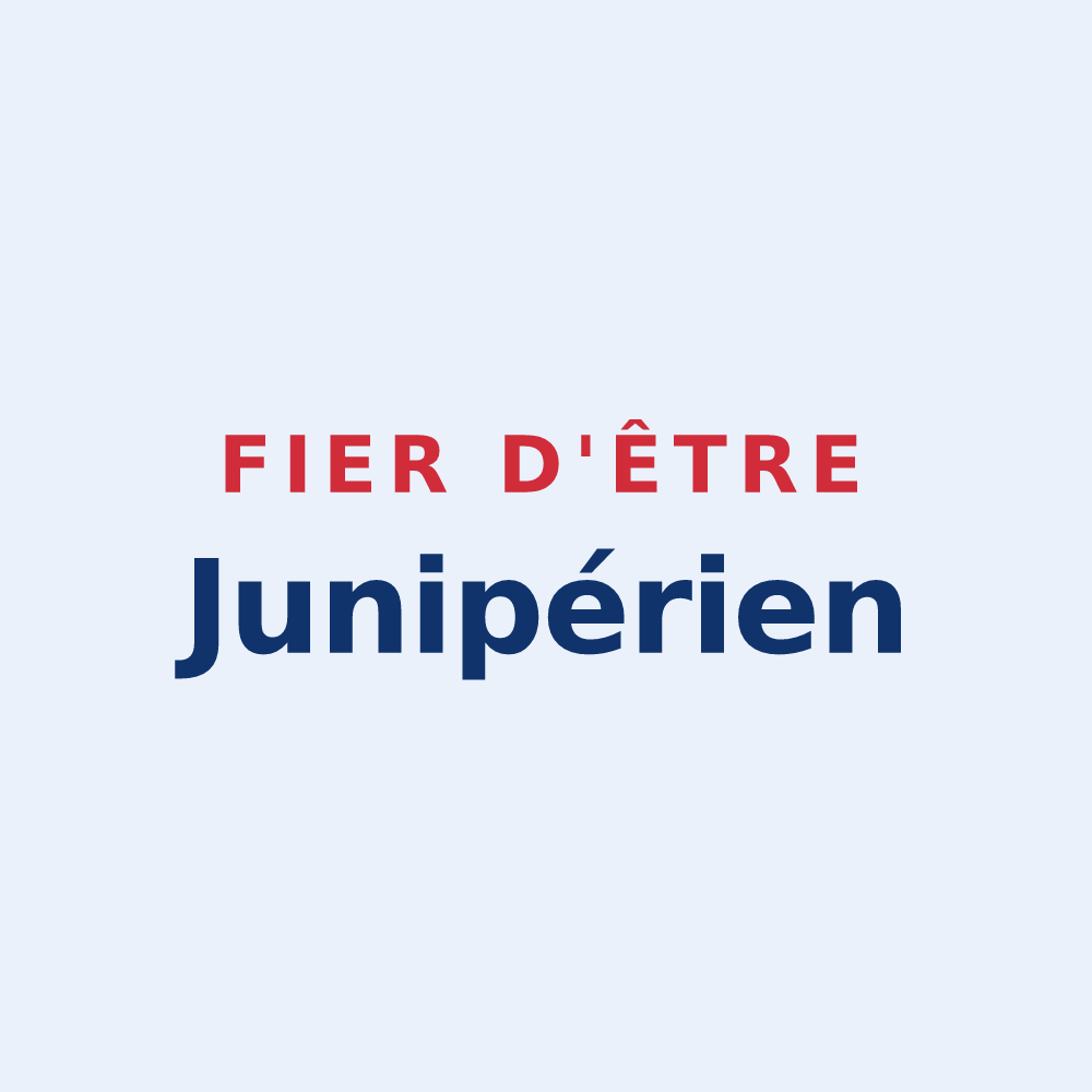 Sticker « Fier d'être Junipérien » — design pour Genevrières