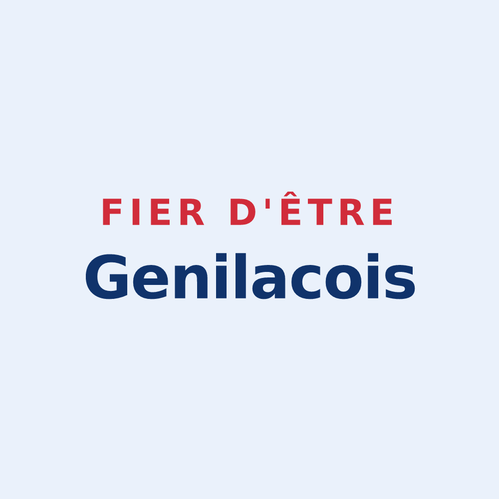 Sticker « Fier d'être Genilacois » — design pour Genilac