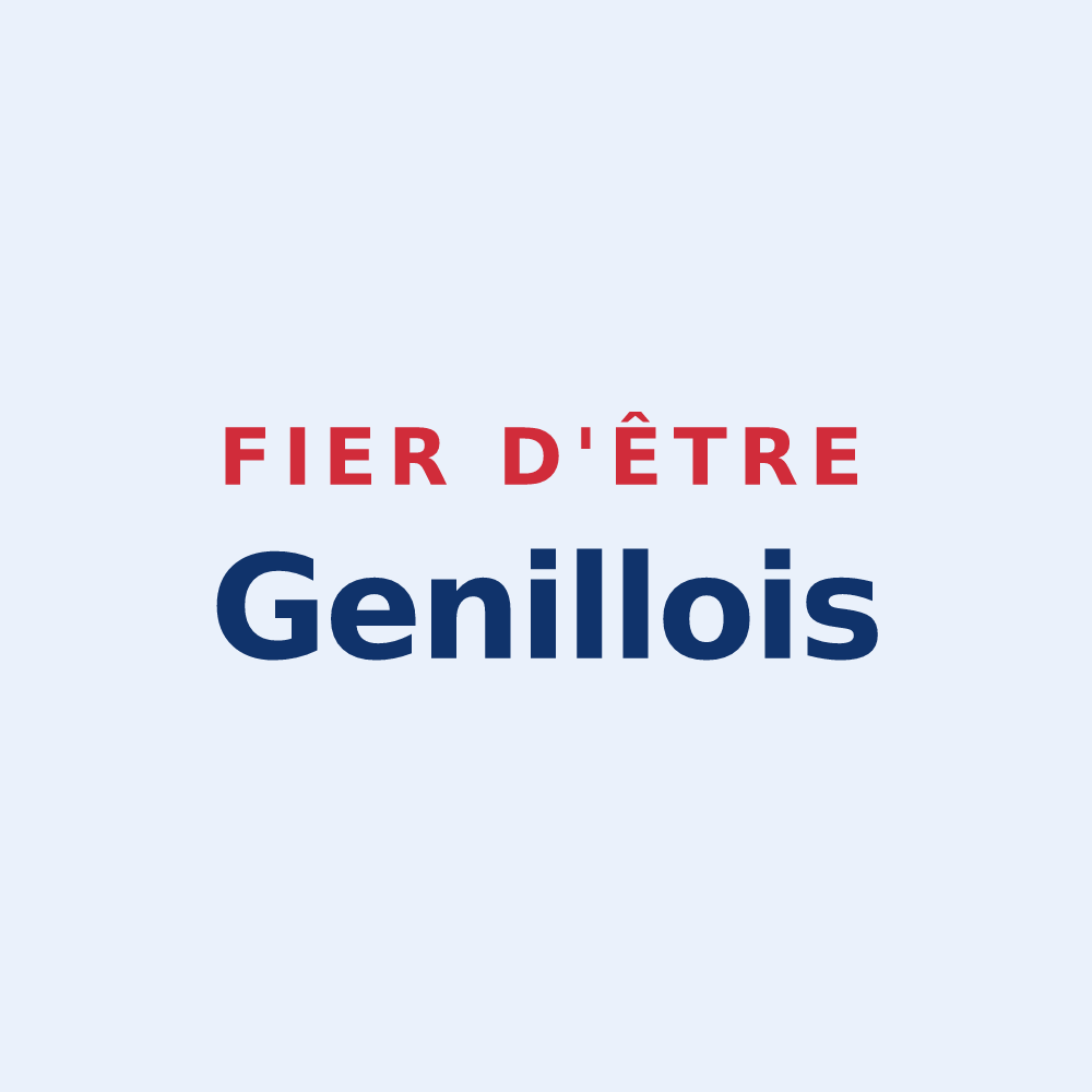 Sticker « Fier d'être Genillois » — design pour Genillé