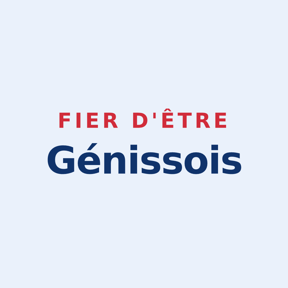Sticker « Fier d'être Génissois » — design pour Génis