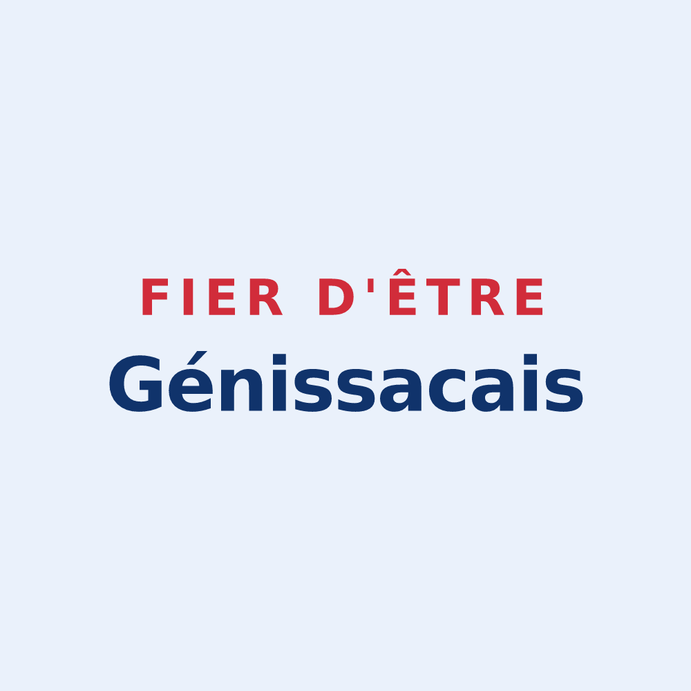 Sticker « Fier d'être Génissacais » — design pour Génissac