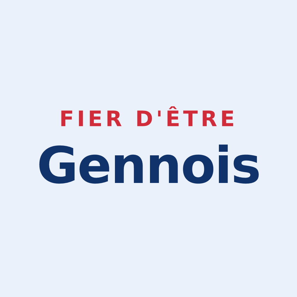 Sticker « Fier d'être Gennois » — design pour Gennes-Longuefuye