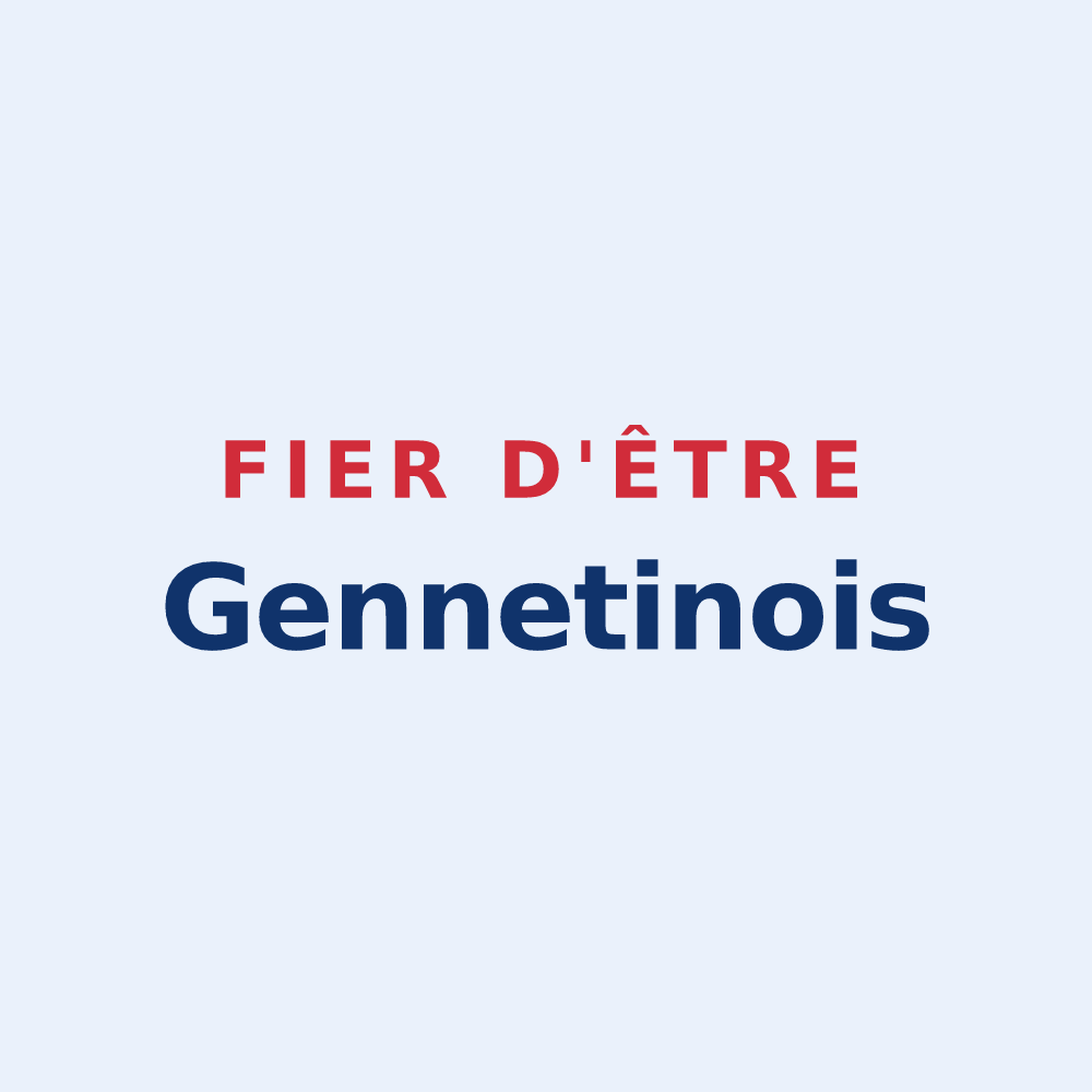 Sticker « Fier d'être Gennetinois » — design pour Gennetines