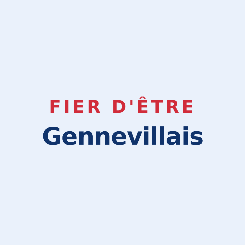 Sticker « Fier d'être Gennevillais » — design pour Genneville