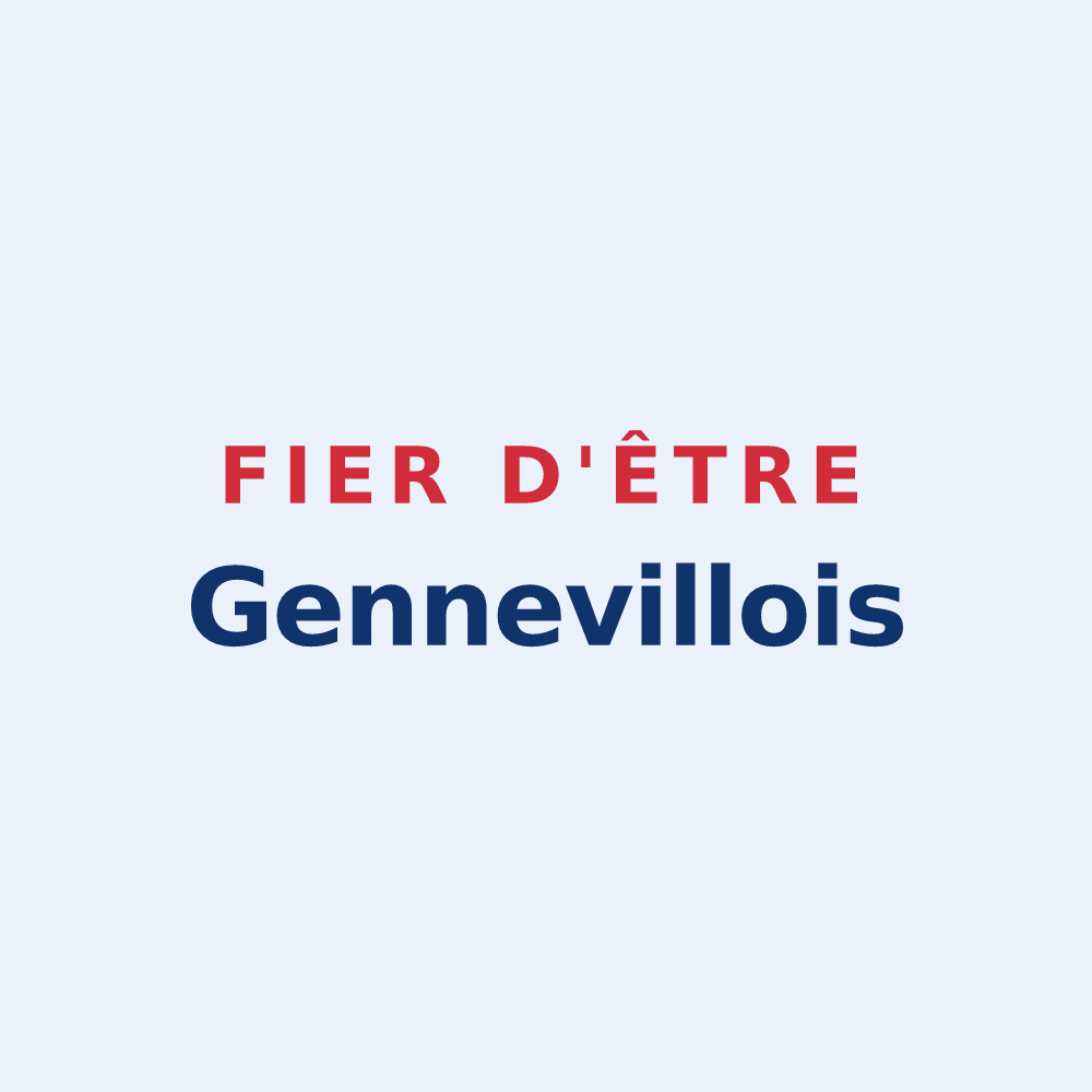 Sticker « Fier d'être Gennevillois » — design pour Gennevilliers