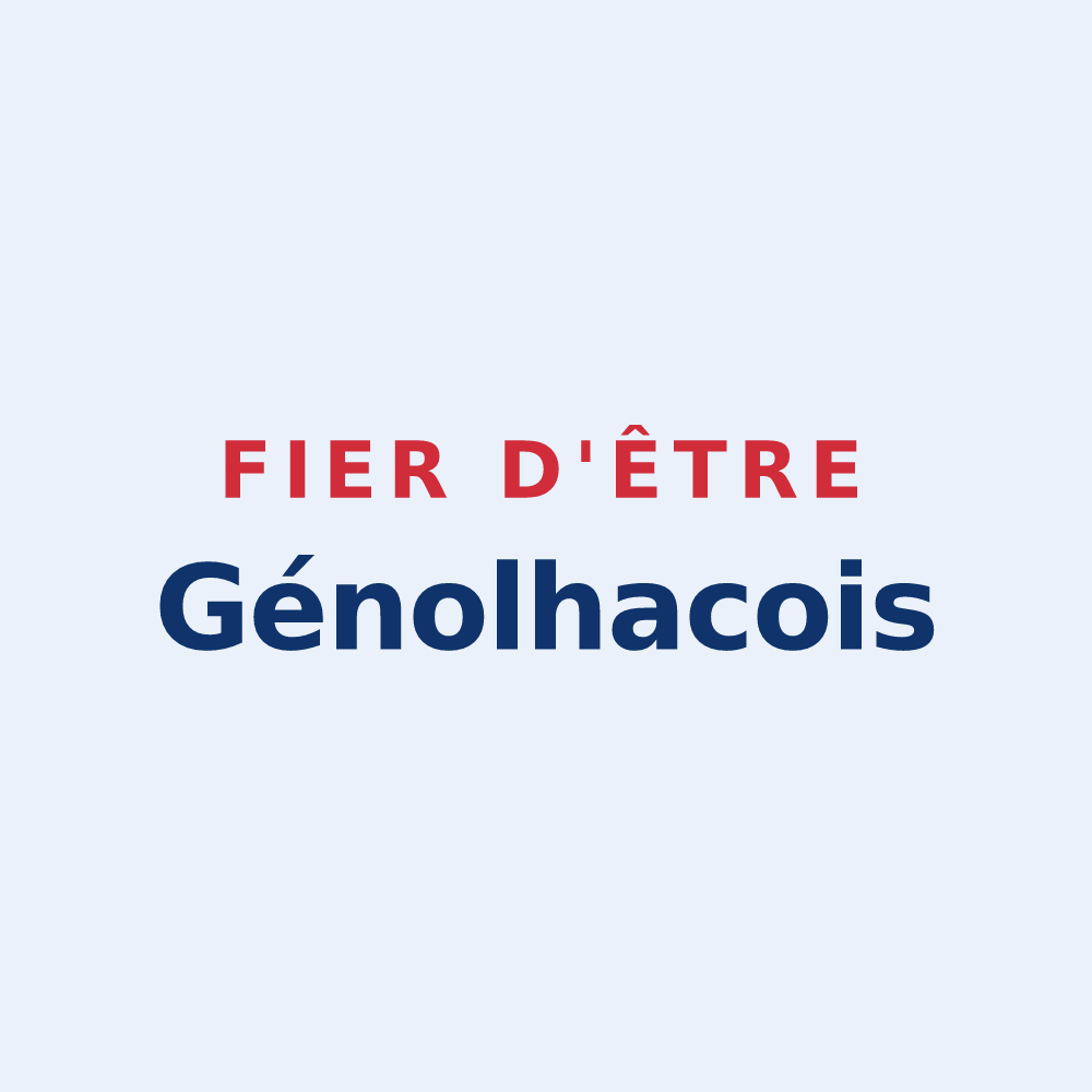 Sticker « Fier d'être Génolhacois » — design pour Génolhac