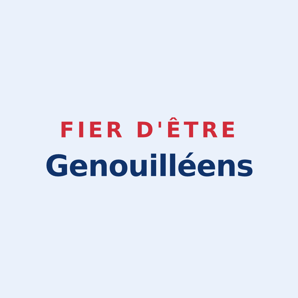 Sticker « Fier d'être Genouilléens » — design pour Genouillé