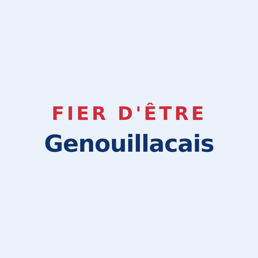 Sticker « Fier d'être Genouillacais » — design pour Genouillé