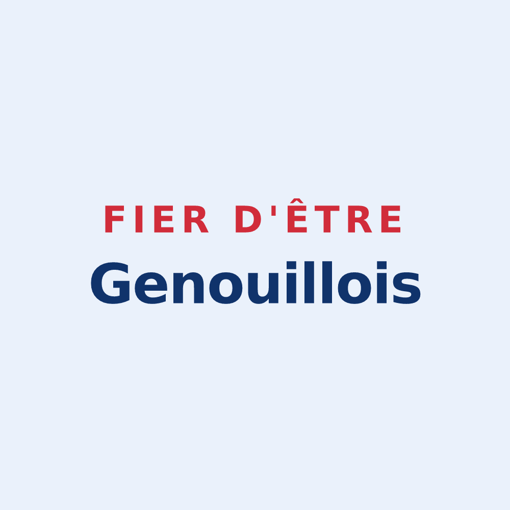 Sticker « Fier d'être Genouillois » — design pour Genouilly