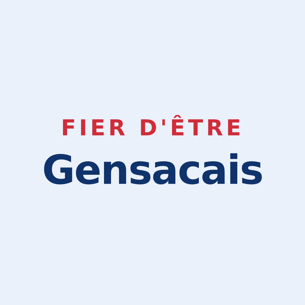 Sticker « Fier d'être Gensacais » — design pour Gensac-de-Boulogne