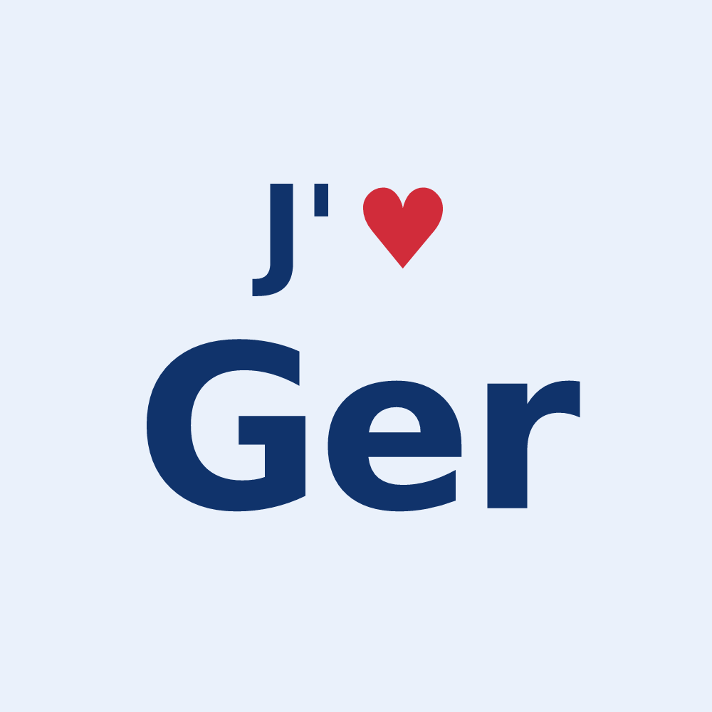 Sticker personnalisé Ger — design J'aime Ger