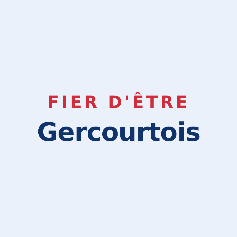 Sticker « Fier d'être Gercourtois » — design pour Gercourt-et-Drillancourt