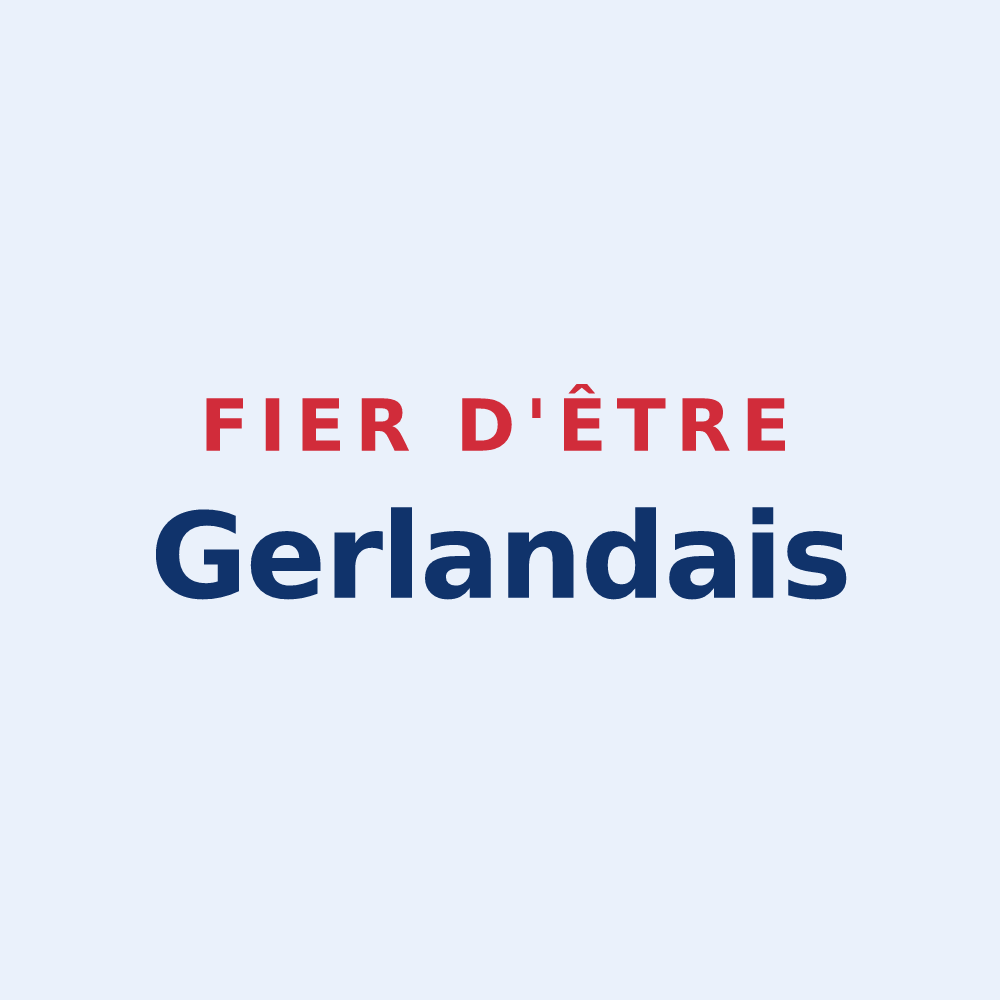 Sticker « Fier d'être Gerlandais » — design pour Gerland
