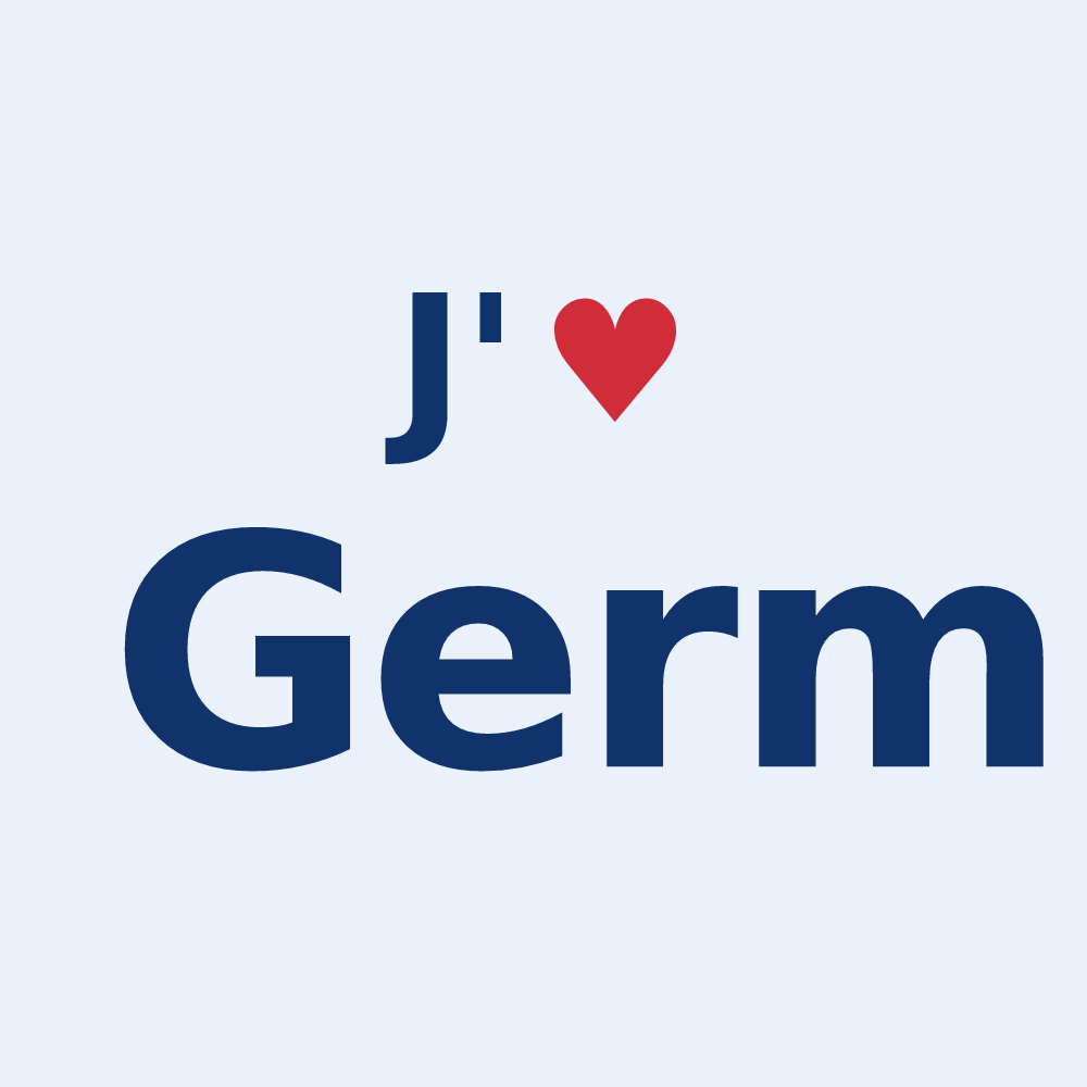 Sticker personnalisé Germ — design J'aime Germ