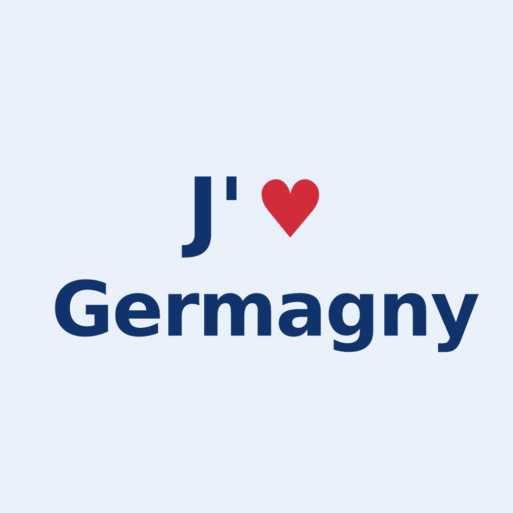 Sticker personnalisé Germagny — design J'aime Germagny