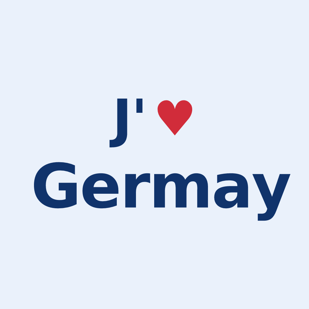 Sticker personnalisé Germay — design J'aime Germay