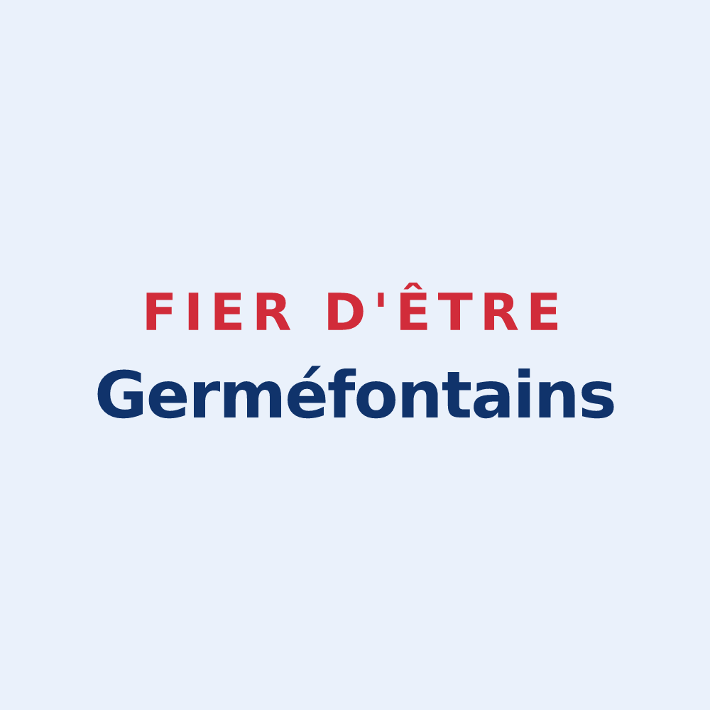 Sticker « Fier d'être Germéfontains » — design pour Germéfontaine