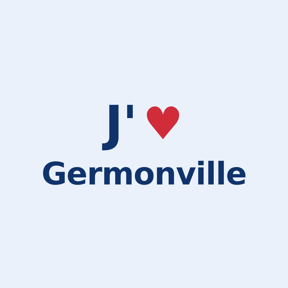 Sticker personnalisé Germonville — design J'aime Germonville