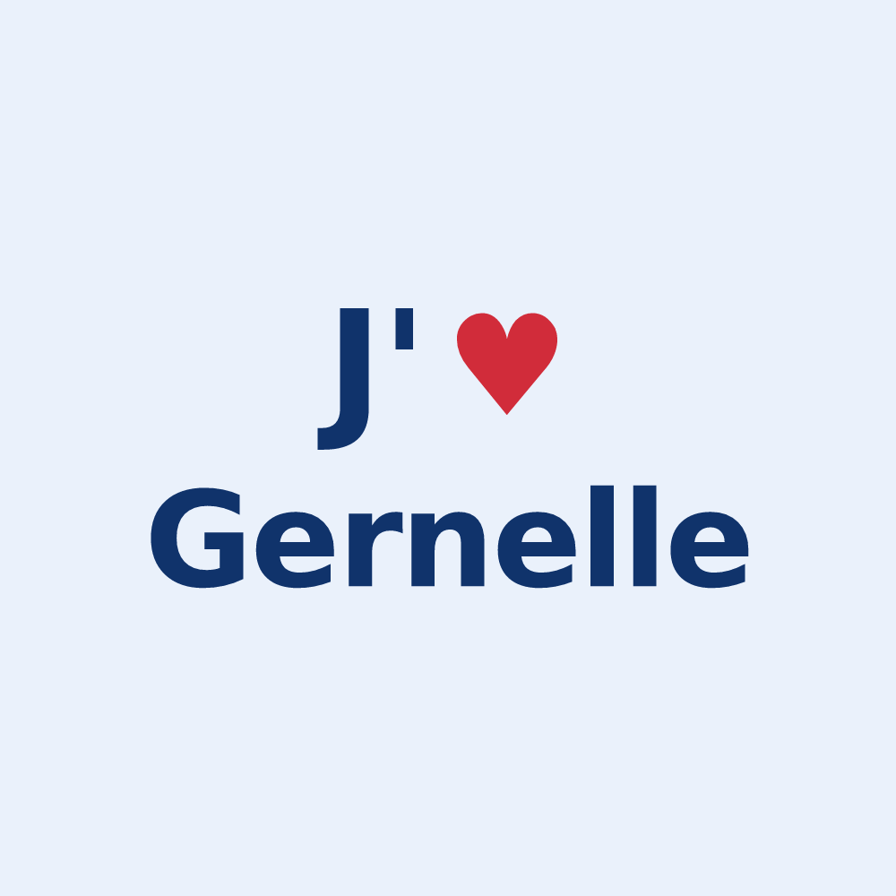 Sticker personnalisé Gernelle — design J'aime Gernelle