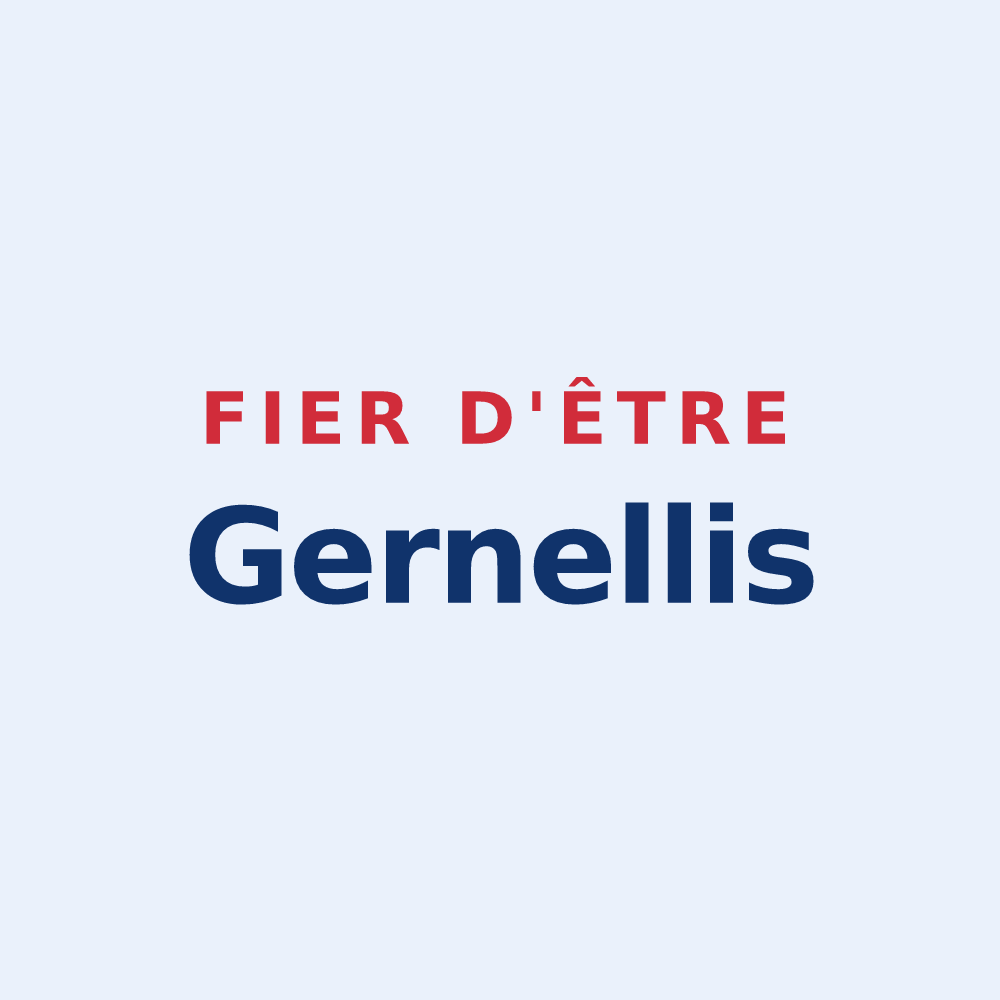 Sticker « Fier d'être Gernellis » — design pour Gernelle
