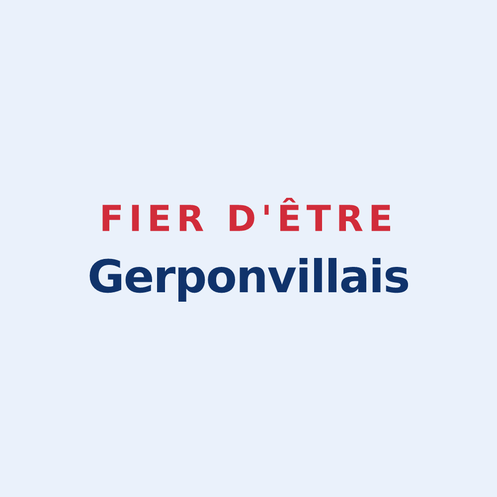 Sticker « Fier d'être Gerponvillais » — design pour Gerponville