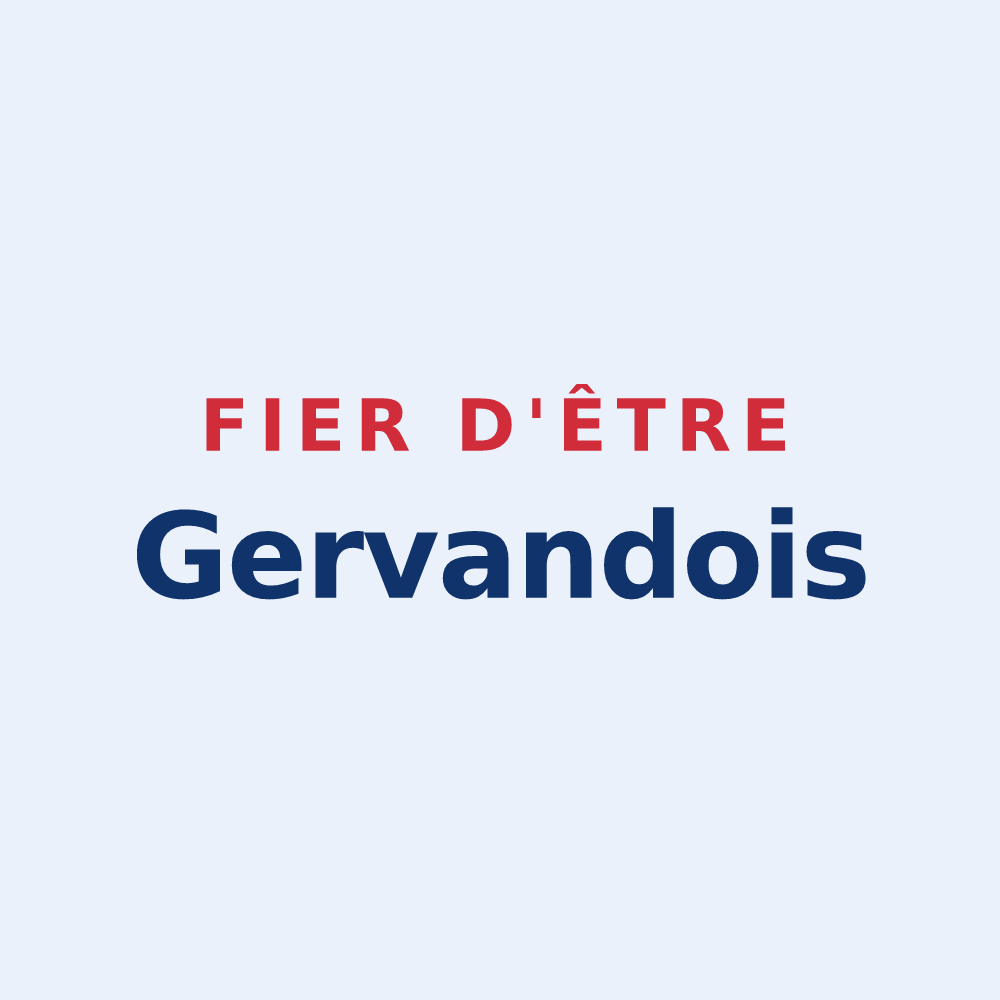 Sticker « Fier d'être Gervandois » — design pour Gervans