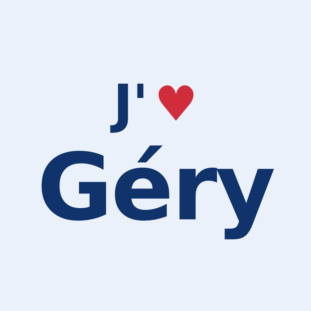 Sticker personnalisé Géry — design J'aime Géry