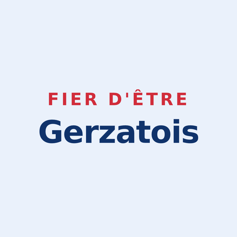 Sticker « Fier d'être Gerzatois » — design pour Gerzat