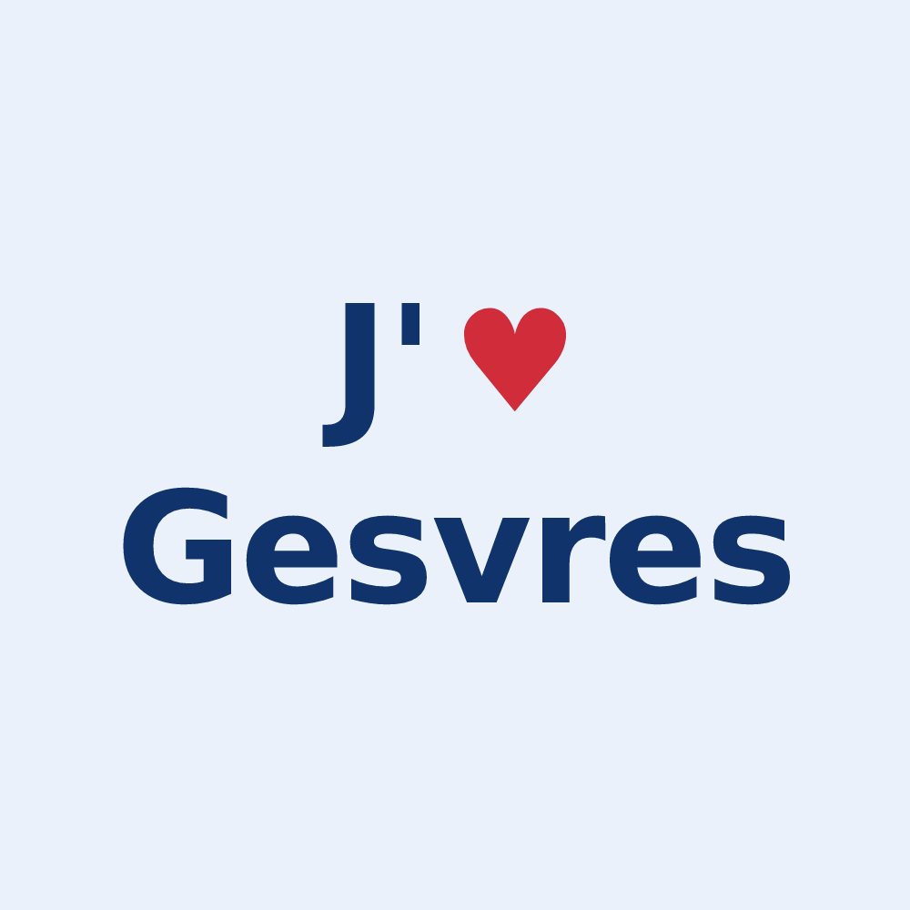 Sticker personnalisé Gesvres — design J'aime Gesvres