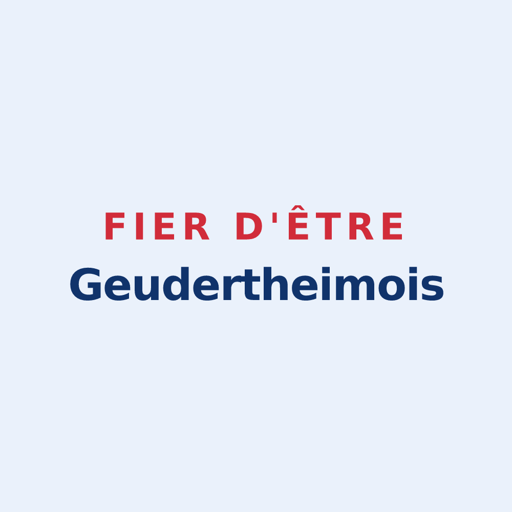 Sticker « Fier d'être Geudertheimois » — design pour Geudertheim