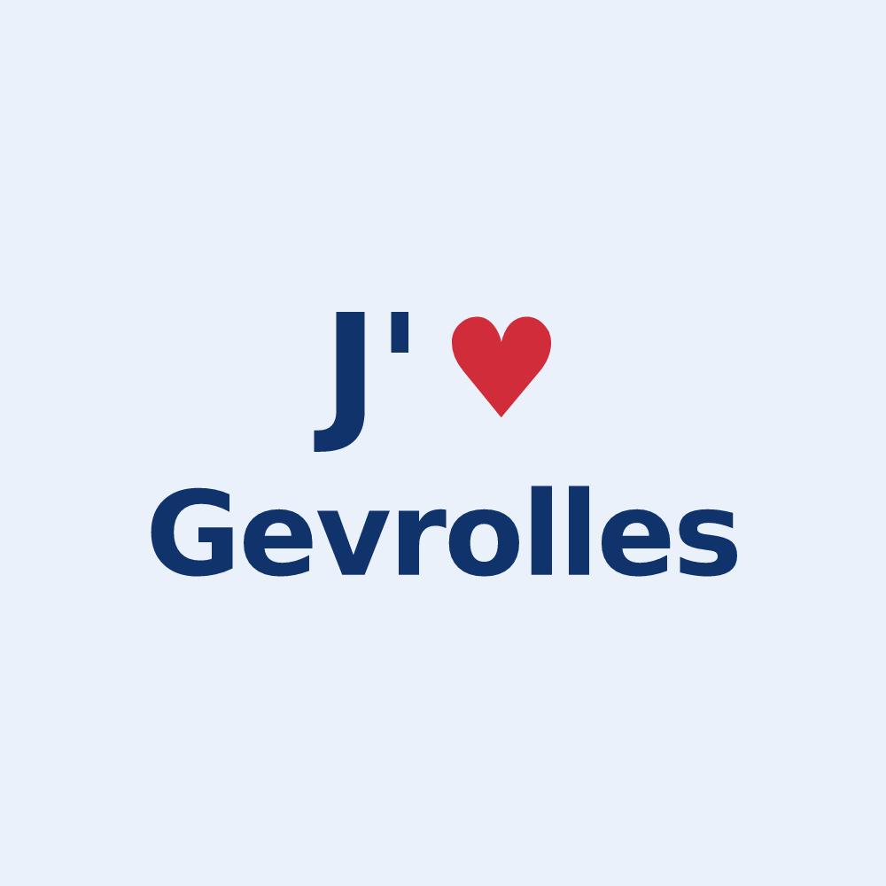 Sticker personnalisé Gevrolles — design J'aime Gevrolles