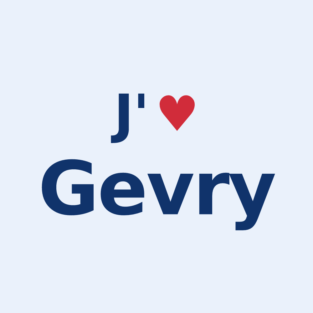 Sticker personnalisé Gevry — design J'aime Gevry