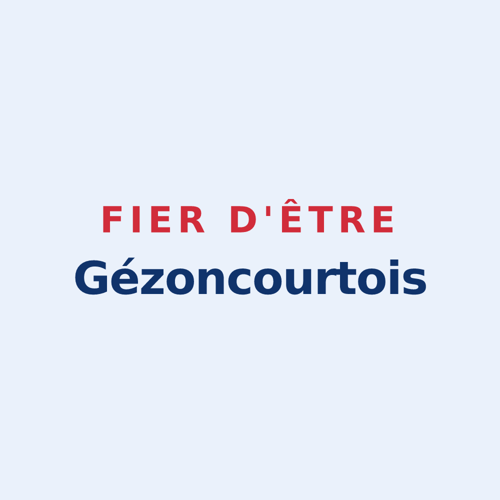 Sticker « Fier d'être Gézoncourtois » — design pour Gézoncourt