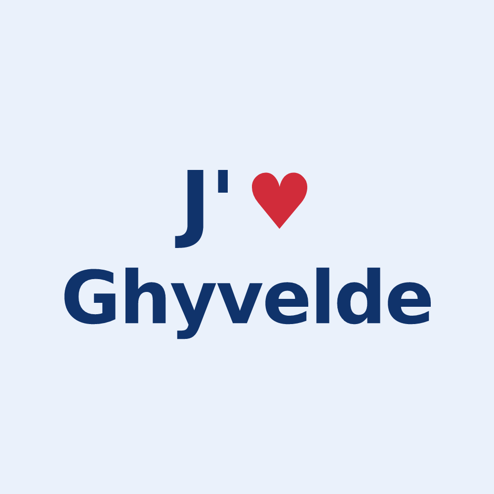 Sticker personnalisé Ghyvelde — design J'aime Ghyvelde