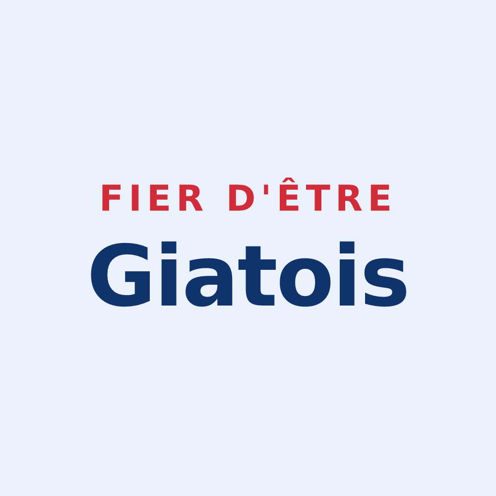 Sticker « Fier d'être Giatois » — design pour Giat