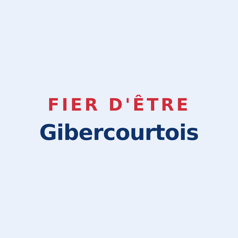 Sticker « Fier d'être Gibercourtois » — design pour Gibercourt