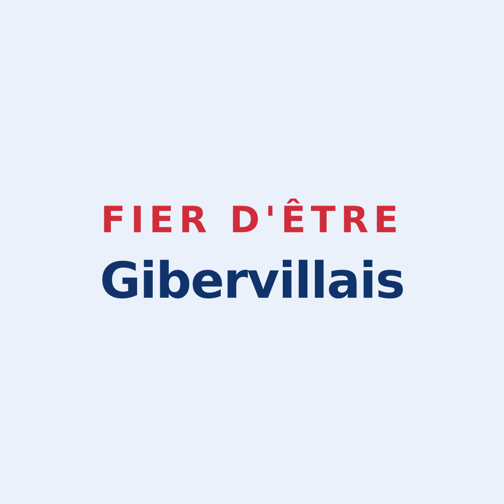 Sticker « Fier d'être Gibervillais » — design pour Giberville