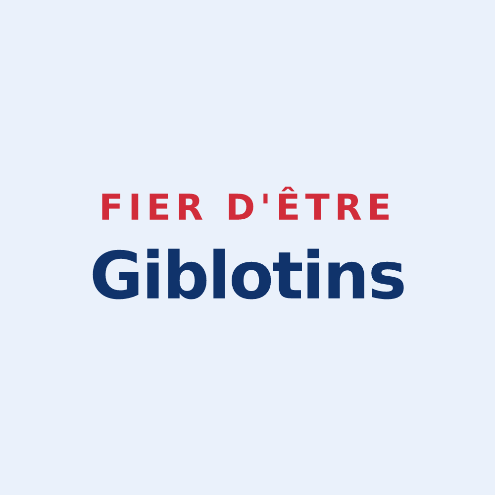 Sticker « Fier d'être Giblotins » — design pour Gibles