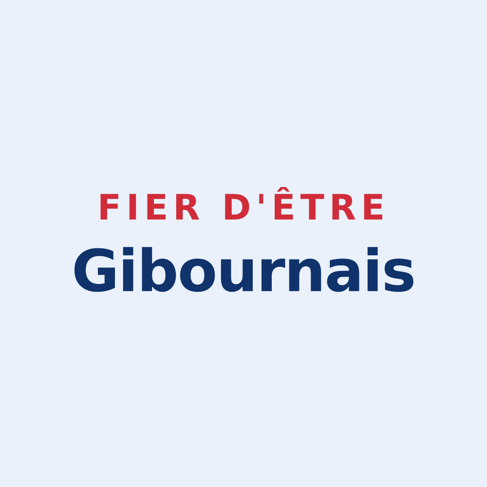 Sticker « Fier d'être Gibournais » — design pour Gibourne