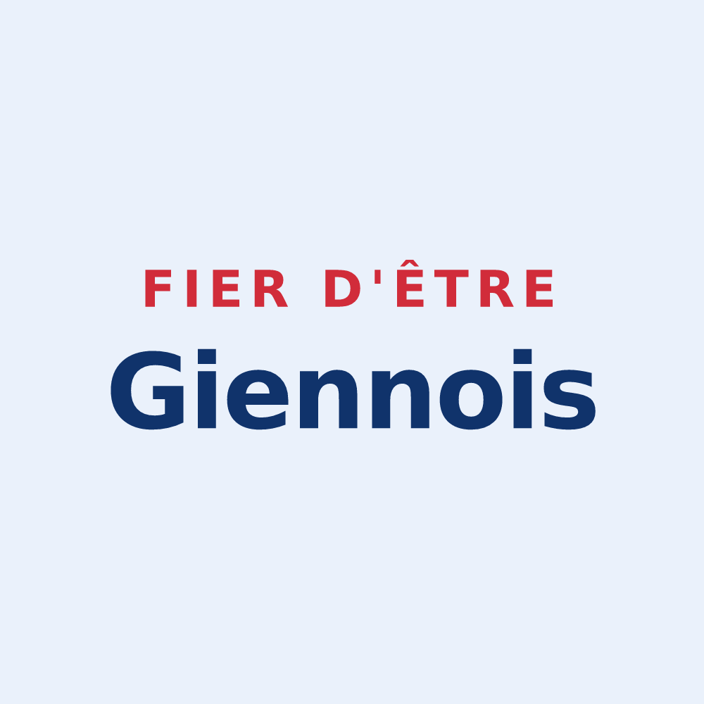 Sticker « Fier d'être Giennois » — design pour Gien