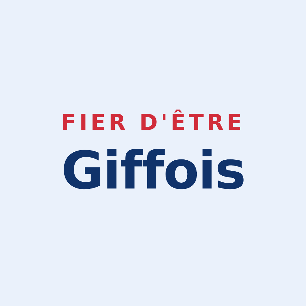 Sticker « Fier d'être Giffois » — design pour Gif-sur-Yvette