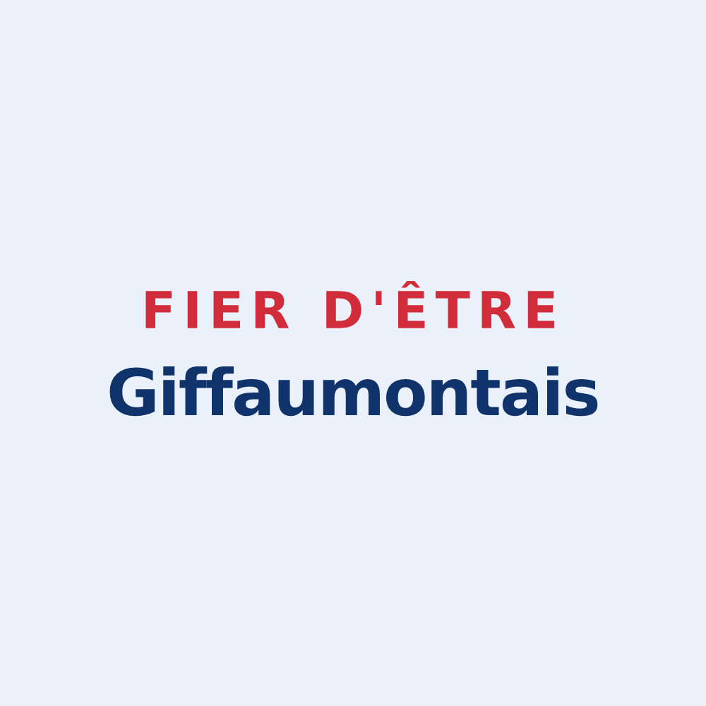 Sticker « Fier d'être Giffaumontais » — design pour Giffaumont-Champaubert