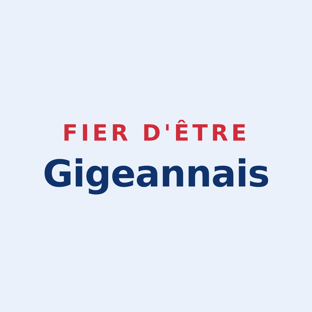 Sticker « Fier d'être Gigeannais » — design pour Gigean